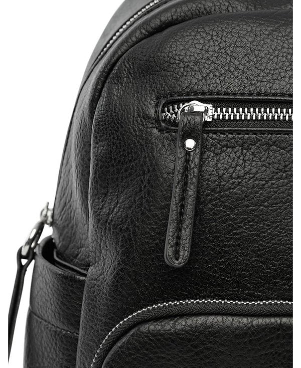 Focus Faux Leather Backpack