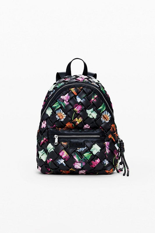 Women's Small braided floral backpack
