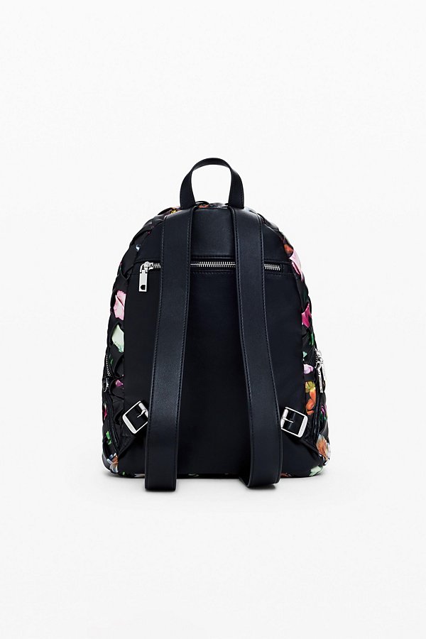 Women's Small braided floral backpack